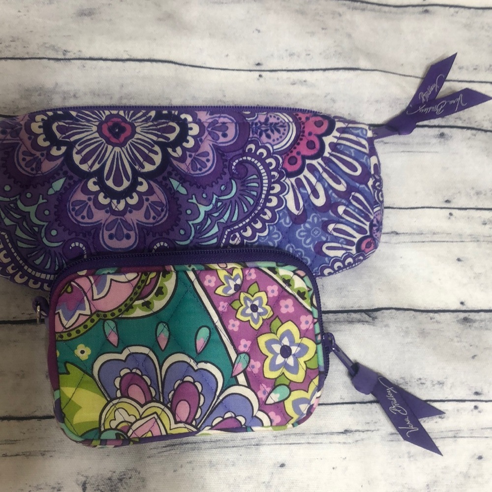 Vera Bradley bundle pouch bag and Credit cardholder